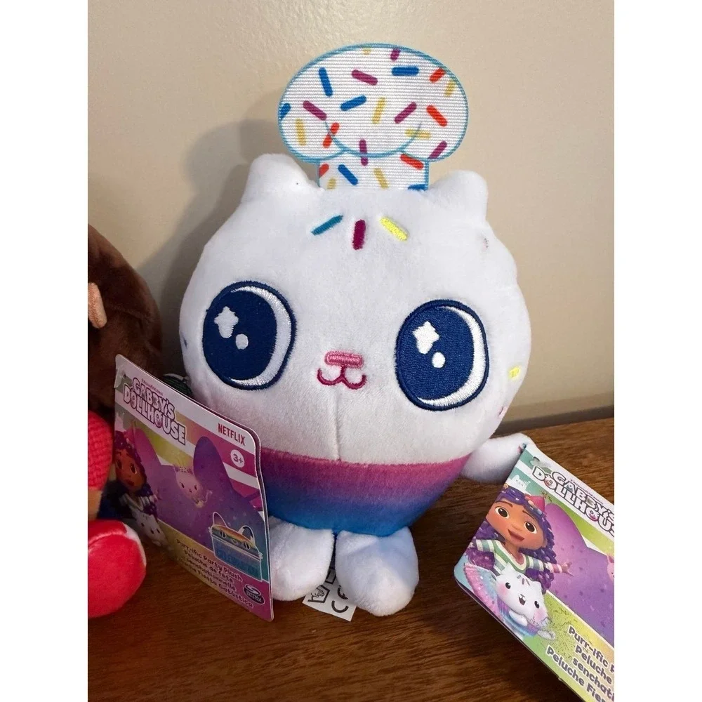 Gabby's Dollhouse - Purr-ific Party Plush Cakey Cat & Gabby NWT